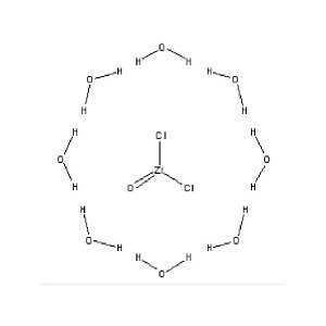 Molecular Structure of Zirconium Oxychloride Octahydrate