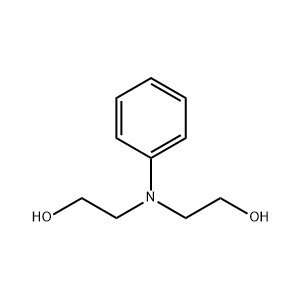 Molecular Structure of N-Phenyldiethanolamine CAS 120-07-0