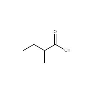 Molecular Structure of 2-Methylbutyric Acid
