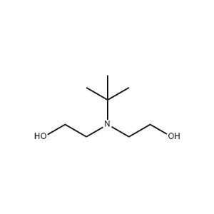Molecular Structure of N-tert-Butyldiethanolamine CAS 2160-93-2