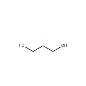 Molecular Structure of 2-Methyl-1,3-propanediol
