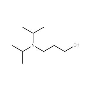 Molecular Structure of 3-Diisopropylaminopropan-1-ol CAS 7539-61-9