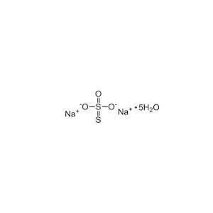 Molecular Structure of Sodium Thiosulfate Pentahydrate