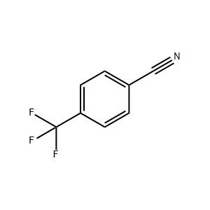 Molecular Structure of 4-(Trifluoromethyl)benzonitrile