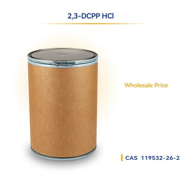 Representative packaging for 1-(2,3-dichlorophenyl)piperazine dihydrochloride (2,3-DCPP HCl)