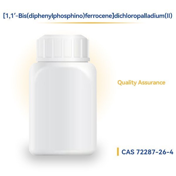 Representative packaging for [1,1′-Bis(diphenylphosphino)ferrocene]dichloropalladium(II)