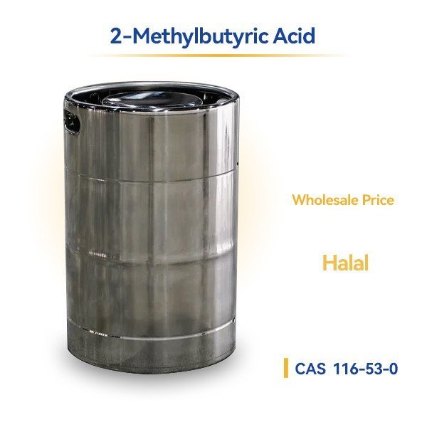 Representative packaging for 2-Methylbutyric Acid (Halal)