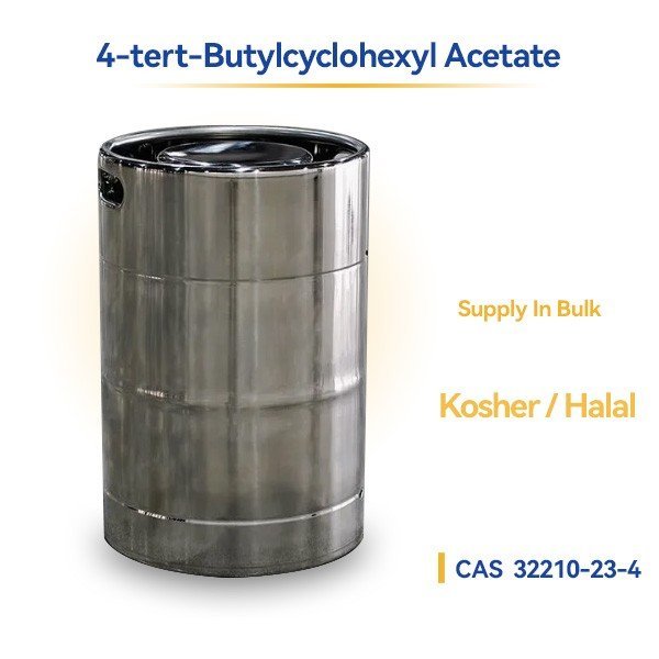 Representative packaging for 4-tert-Butylcyclohexyl Acetate (Kosher/Halal)